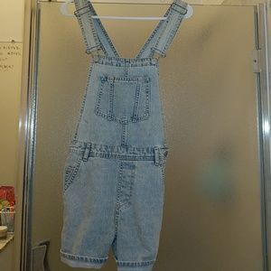 Denim Short Overalls